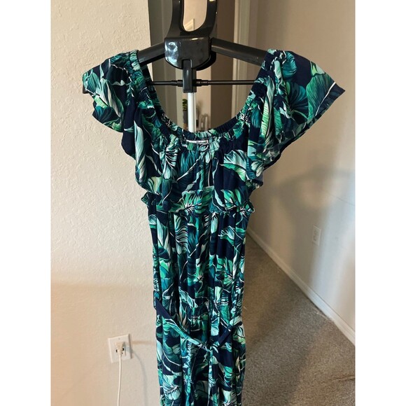 Tommy Bahama Floral Tropical Vacation Jumpsuit with Pockets & Waist Wrap - Small - Picture 2 of 10